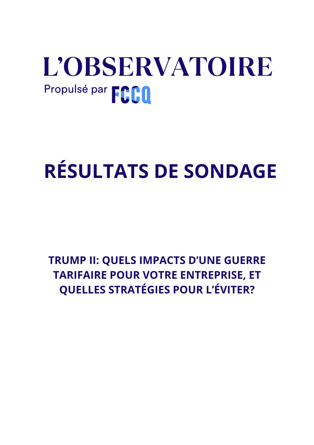 TRUMP II QUELS IMPACTS D’UNE GUERRE TARIFAIRE POUR VOTRE ENTREPRISE, ET QUELLES STRATÉGIES POUR L’ÉVITER